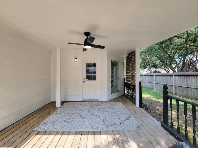 218 Windrift Ct, Sugar Land, TX 77479 - deck featuring ceiling fan