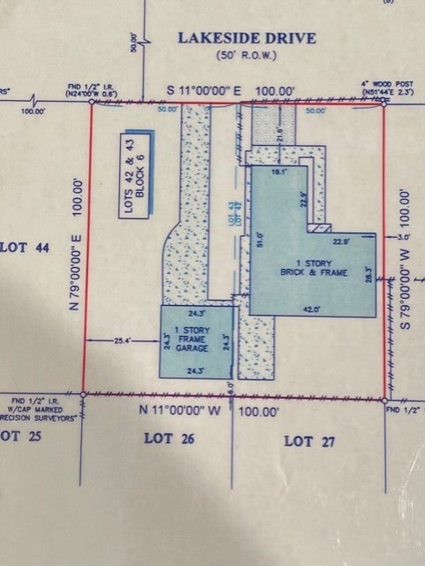 434 Lakeside Dr, Kemah, TX 77565 - survey map / technical document