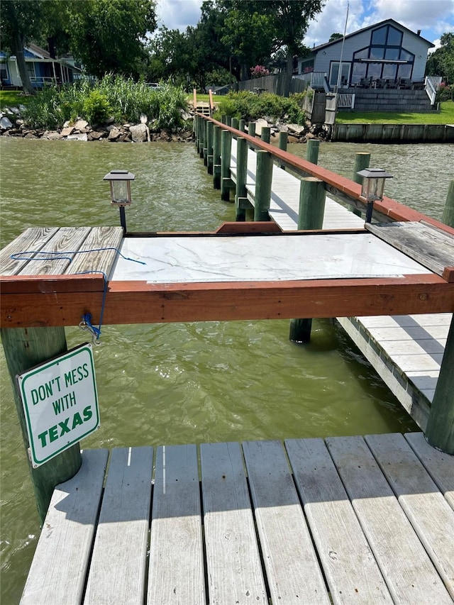 434 Lakeside Dr, Kemah, TX 77565 - dock featuring a water view