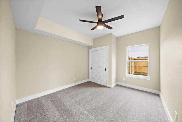 3107 Grassmere St A/B, Unit A/B Houston, TX 77051 - unfurnished bedroom with carpet floors, baseboards, a ceiling fan, and a closet