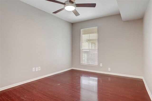 1500 Bay Area Blvd Unit 433, Houston, TX 77058 - empty room featuring baseboards, wood finished floors, and a ceiling fan