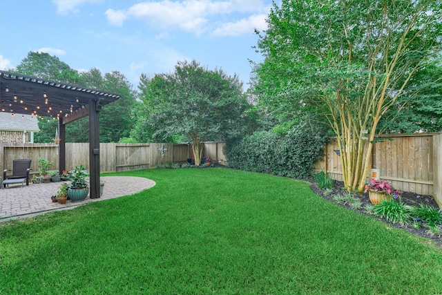 110 Mayhaven Ct, Montgomery, TX 77316 - view of yard featuring a pergola and a patio