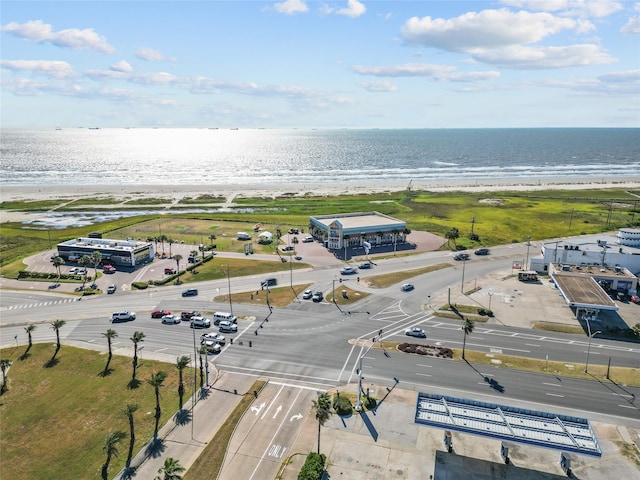 801 University Blvd, Galveston, TX 77550 - drone / aerial view of waterfront with a beach