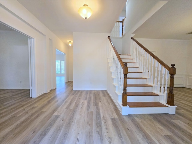 6415 Taimer Ct, Sugar Land, TX 77479 - stairway with wood finished floors