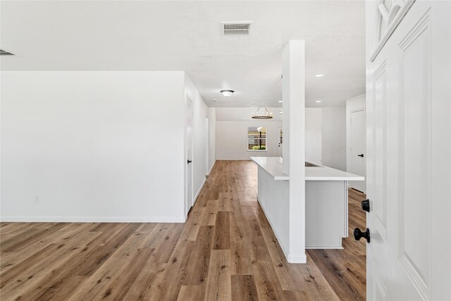 7815 Brook Trail Cir, Houston, TX 77040 - hall with light wood-type flooring