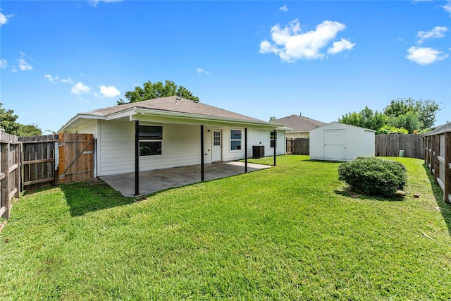 7815 Brook Trail Cir, Houston, TX 77040 - rear view of house with a patio area, a gate, a shingled roof, and cooling unit