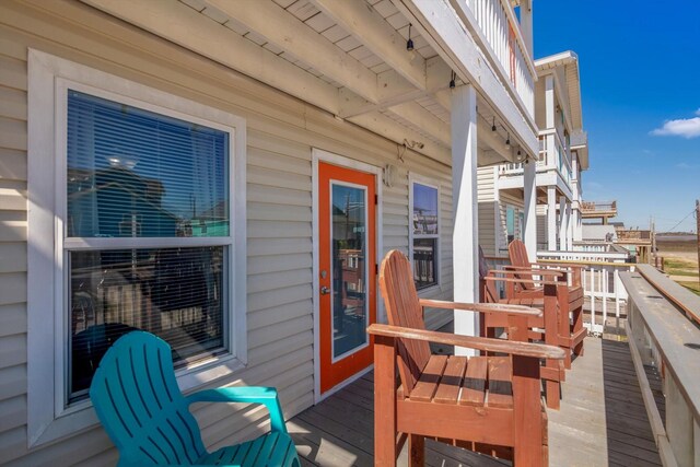 123 Howard Ave, Surfside Beach, TX 77541 - view of wooden terrace