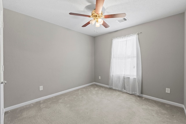 16606 Burnell Oaks Ln, Houston, TX 77090 - empty room featuring ceiling fan, carpet floors, and baseboards