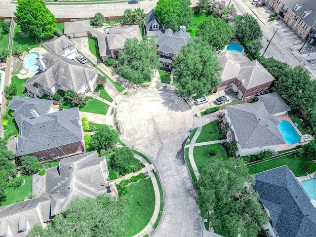 8903 Loch Lomond Ct, Houston, TX 77096 - aerial view of residential area with a pool area