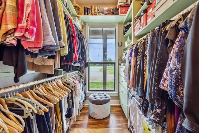 1932 Chappell Ridge Ln, Chappell Hill, TX 77426 - spacious closet with wood finished floors