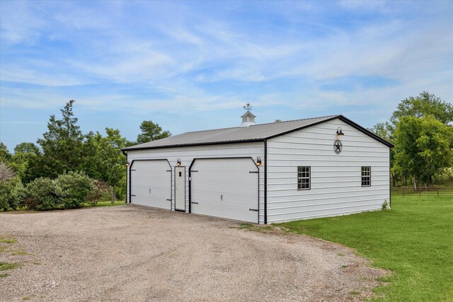 1932 Chappell Ridge Ln, Chappell Hill, TX 77426 - view of detached garage