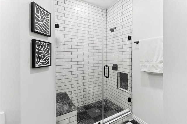 2902 Sycamore Tree Ct, Houston, TX 77345 - bathroom with a stall shower and baseboards