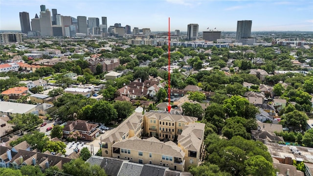 624 Harold St, Houston, TX 77006 - bird's eye view of city skyline