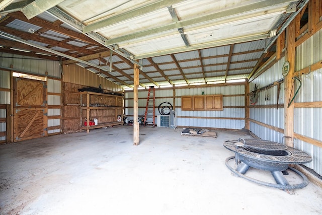 3415 Jack Beaver Rd, Santa Fe, TX 77517 - garage with metal wall