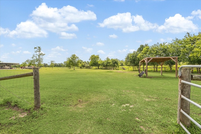 3415 Jack Beaver Rd, Santa Fe, TX 77517 - view of yard with a carport and a rural view