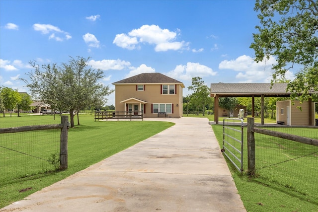 3415 Jack Beaver Rd, Santa Fe, TX 77517 - back of house with concrete driveway