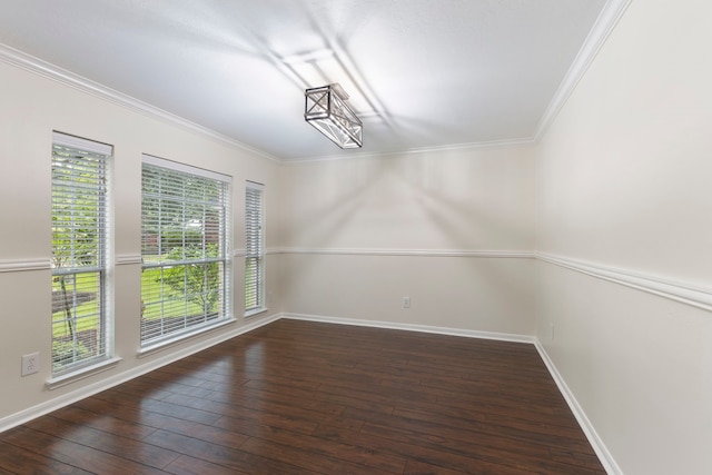 38 Florian Ct, Conroe, TX 77385 - unfurnished room with hardwood / wood-style floors, crown molding, and baseboards