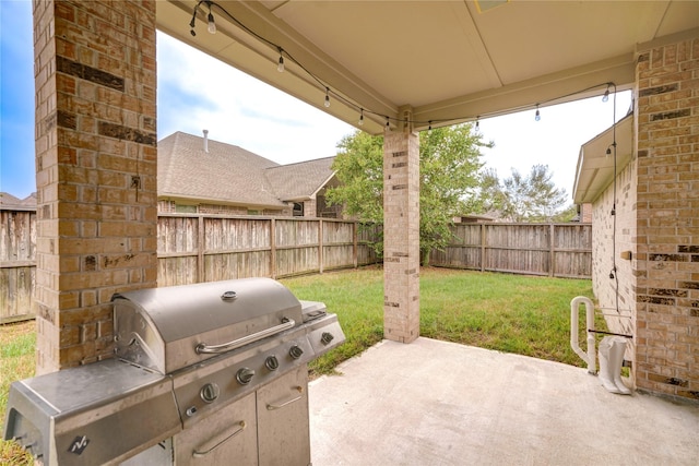 17215 Astrachan Rd, Richmond, TX 77407 - view of patio / terrace with area for grilling