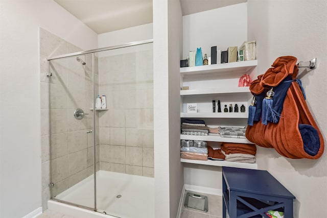 3607 Crosspointe Pass, Angleton, TX 77515 - bathroom with a shower stall and baseboards