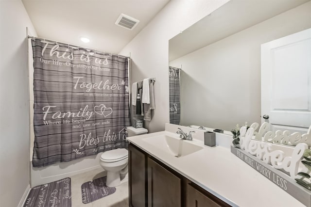 3607 Crosspointe Pass, Angleton, TX 77515 - bathroom with vanity, toilet, and shower / bath combo