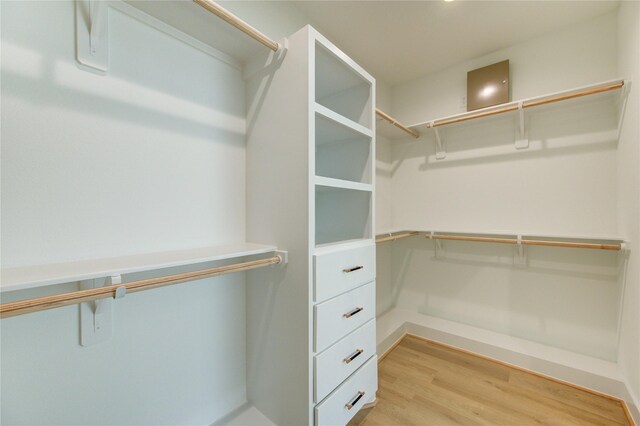 4043 Buck St, Houston, TX 77020 - walk in closet with light wood-type flooring