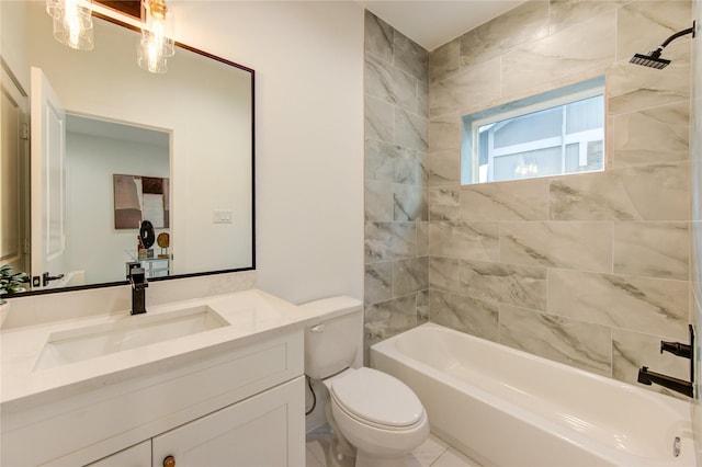 4043 Buck St, Houston, TX 77020 - full bathroom featuring vanity, toilet, and shower / bathtub combination