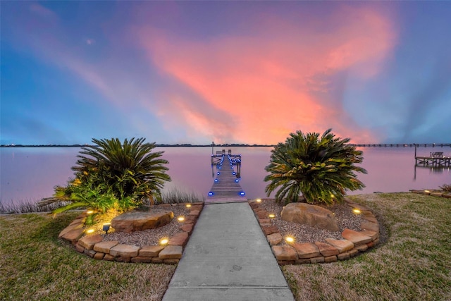 792 W Bayshore Dr, Palacios, TX 77465 - dock featuring a water view