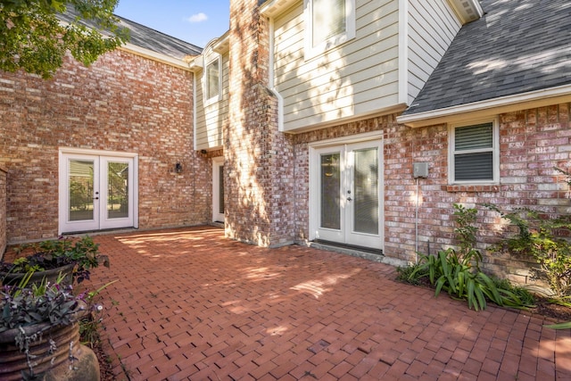 12114 Knobcrest Dr, Houston, TX 77070 - view of patio / terrace featuring french doors