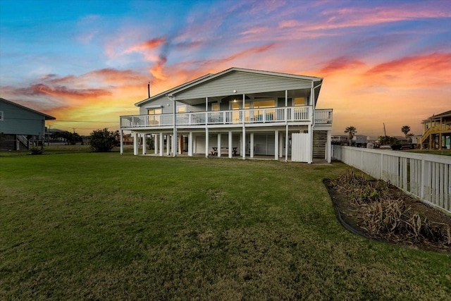 4220 Las Palmas St, Galveston, TX 77554 - rear view of house featuring a deck