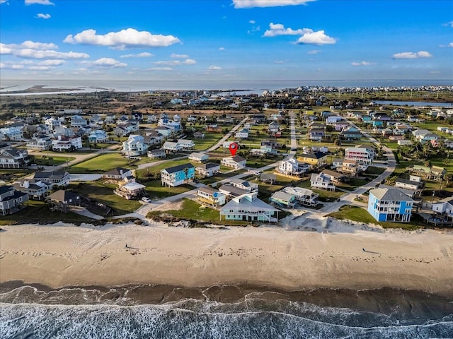 4220 Las Palmas St, Galveston, TX 77554 - aerial perspective of suburban area featuring extended coastline