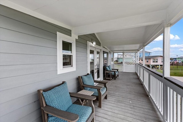4220 Las Palmas St, Galveston, TX 77554 - view of wooden terrace