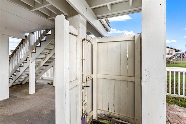 4220 Las Palmas St, Galveston, TX 77554 - detailed view of stairs