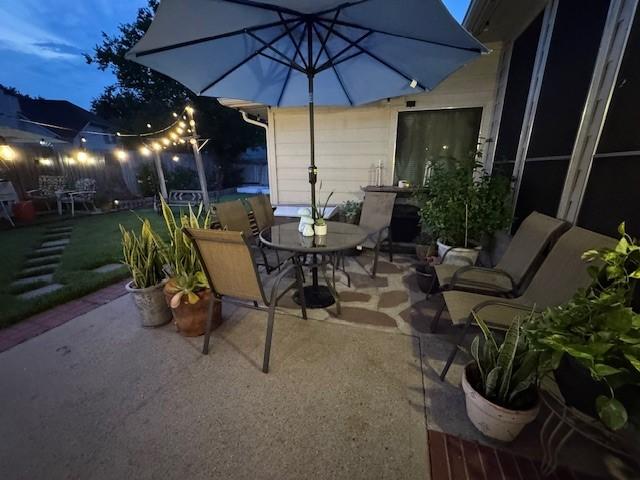 11826 Balmorhea Ln, Sugar Land, TX 77498 - view of patio / terrace featuring outdoor dining space