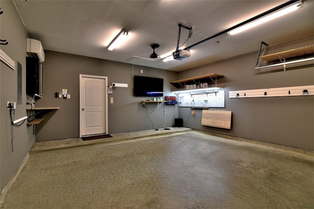 24302 Marisa Ln, Richmond, TX 77406 - garage featuring an AC wall unit and a garage door opener