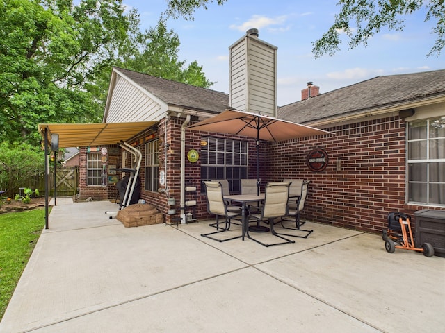 3707 Scenic Valley Dr, Kingwood, TX 77345 - view of patio / terrace with a gate