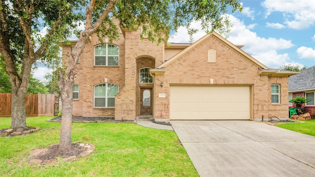 3311 Midway Pass Ct, Spring, TX 77373 - traditional home featuring concrete driveway, an attached garage, and brick siding