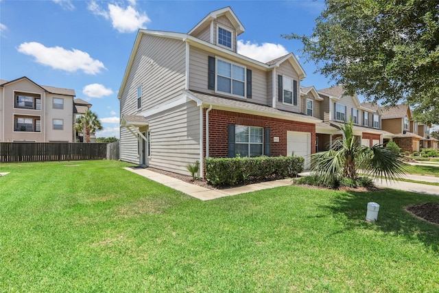 8315 Greys Ln, Houston, TX 77095 - view of front facade with an attached garage and brick siding