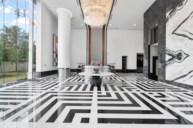 4521 San Felipe St Unit 3101, Houston, TX 77027 - community lobby featuring recessed lighting and a high ceiling