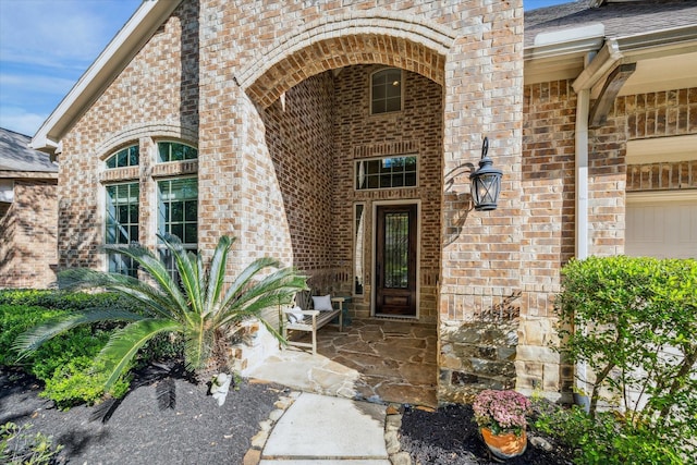 110 Deer Plain Dr, Spring, TX 77389 - view of exterior entry with brick siding