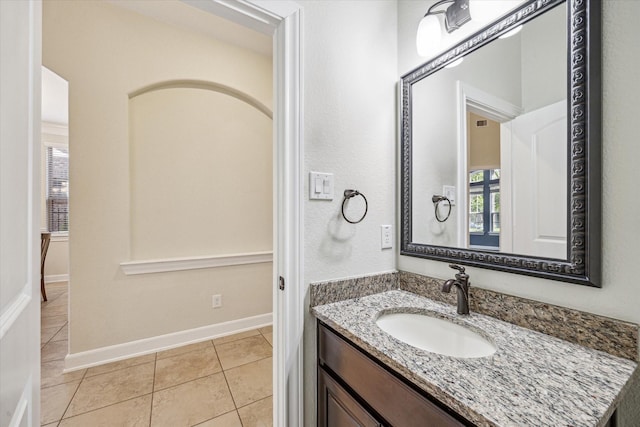 110 Deer Plain Dr, Spring, TX 77389 - bathroom featuring vanity and tile patterned flooring