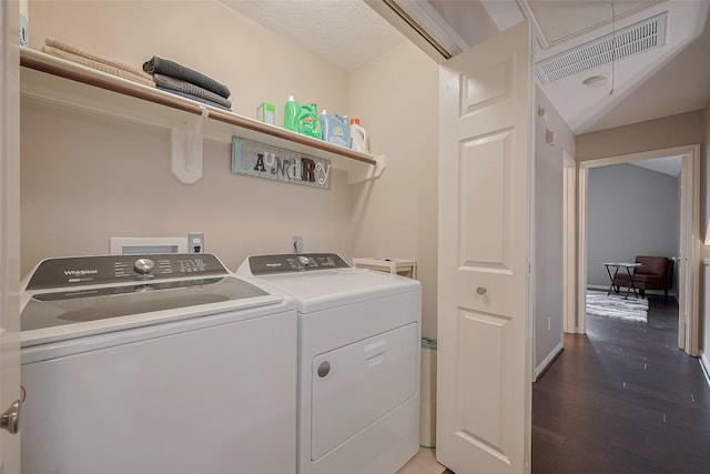 21415 Park Timbers Ln, Katy, TX 77450 - laundry area featuring independent washer and dryer and light wood finished floors