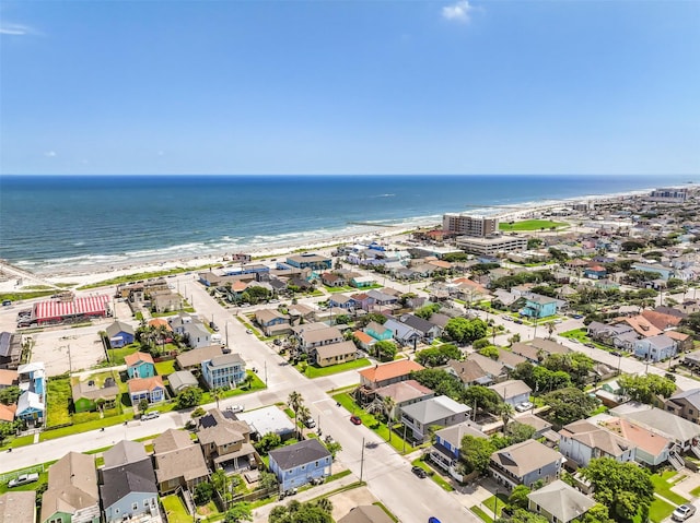 2215 30th St, Galveston, TX 77550 - aerial perspective of suburban area with expansive beach
