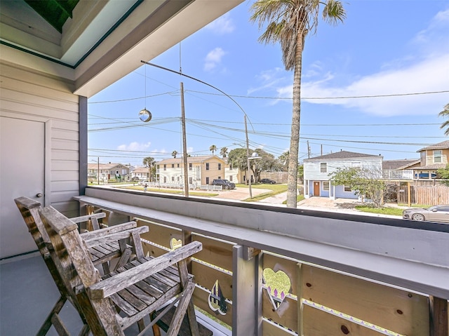 2215 30th St, Galveston, TX 77550 - balcony featuring a residential view