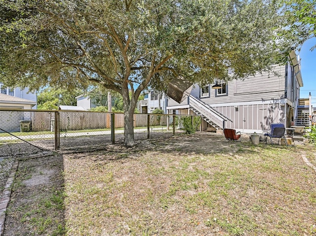 2215 30th St, Galveston, TX 77550 - view of yard with stairs