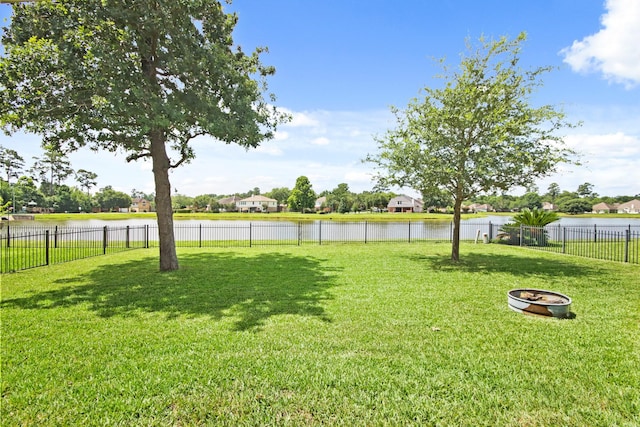 9115 E Lakeside Dr, Magnolia, TX 77354 - view of yard featuring a water view