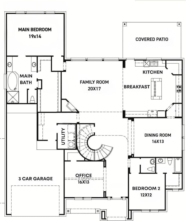 18910 Paddlefish Way, Cypress, TX 77433 - view of property floor plan