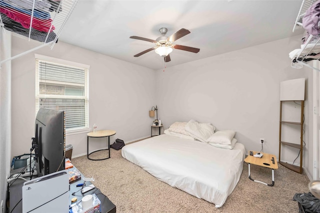 4507 Terrazza Verde Dr, Katy, TX 77493 - bedroom featuring carpet flooring, baseboards, and a ceiling fan