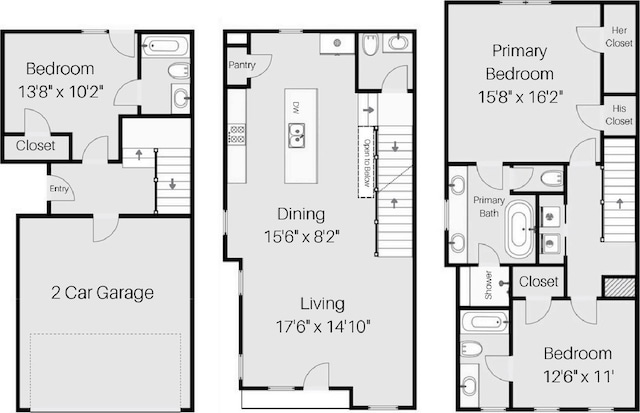 3905 Pinemont Dr Unit G, Houston, TX 77018 - floor plan / room layout