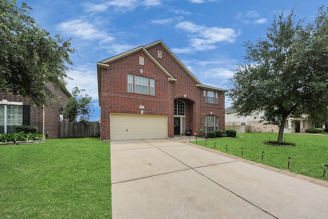 11311 Burmese Ln, Sugar Land, TX 77478 - traditional-style house with a garage, brick siding, and concrete driveway