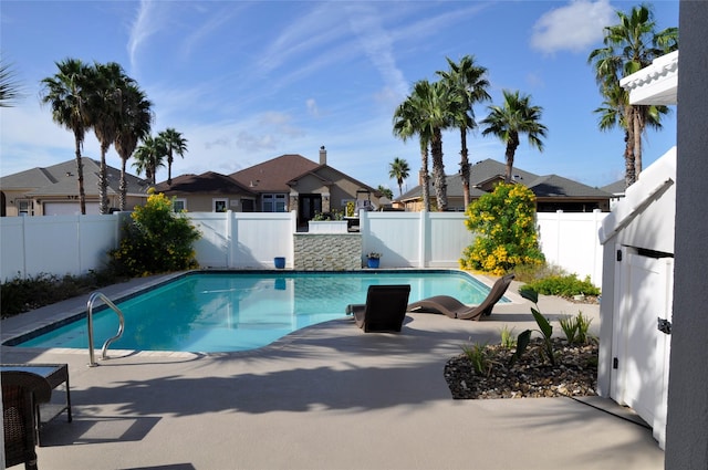 14134 Palo Seco Dr, Corpus Christi, TX 78418 - view of pool with a residential view, a patio, and a fenced backyard